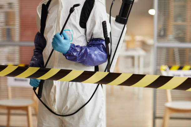Professional Blood Cleanup technician working in Acushnet, MA